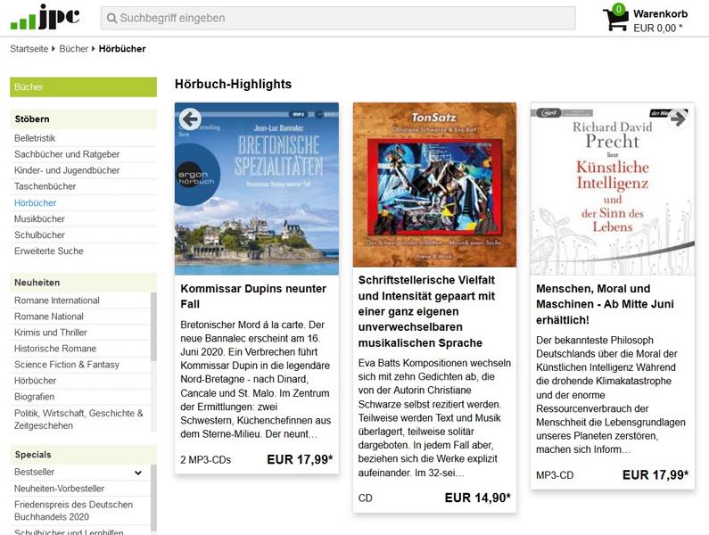 JPC Hörbuch-Highlights JPC Hörbuch-Highlights
