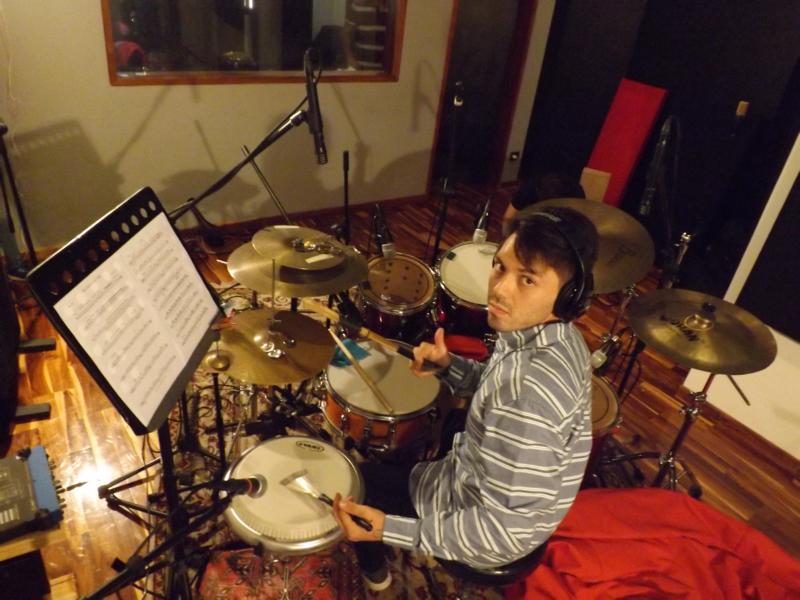 Josue im Tonstudio Josue im Tonstudio