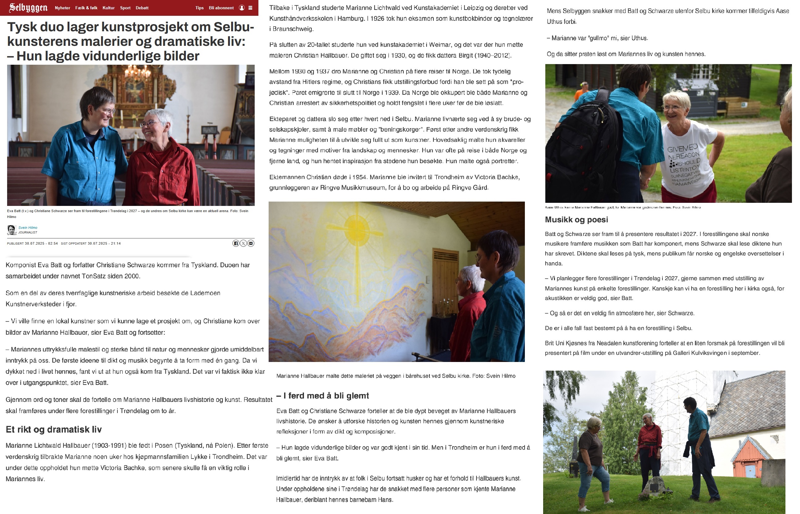 Selbyggen Interview July 2025