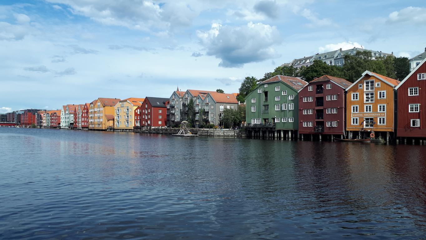 Trondheim Blick von der historischen Brücke Gamle Bybro | Photo: Eva Batt